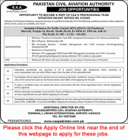 PAKISTAN CIVIL AVIATION AUTHORITY (PCAA) JOBS 2023