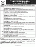 WOMEN UNIVERSITY JOBS 2023