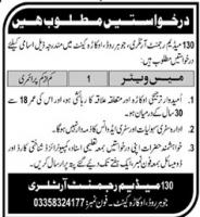 130 Medium Regiment Artillery, Okara - Pak Army Jobs 2020