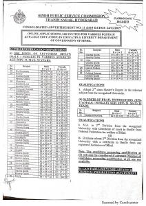 1500 Posts Of Educators In College Education & Literacy Department