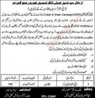 Latest Jobs for Sanitary Workers in Municipal Committee Dinga 2019 December Kharian