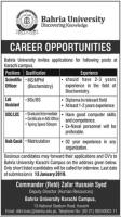 Jobs In Bahria University Karachi Campus