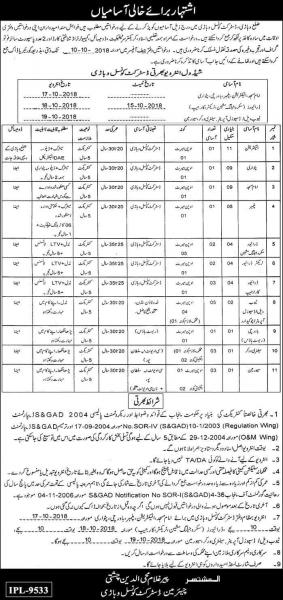 Jobs In District Console Vehari