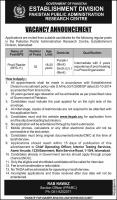 Jobs In Establishment Division Govt Of Pakistan