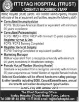 Jobs In Ittefaq Hospital Lahore