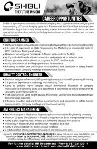 Jobs In Shibli Multinational Electronics Limited