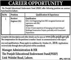 Jobs In The Punjab Educational Endowment Fund PEEF