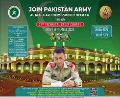 Join Pak army As A Regular Officer By The 35th Cadet Engineering Course In January 2023