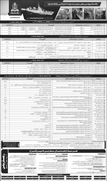 Join Pak Navy Civilian Jobs April 2019 - Join Pak Navy As Civilian B-2019