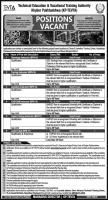 KP-TEVTA Jobs March 2020 - www.kptevta.gov.pk Application Form