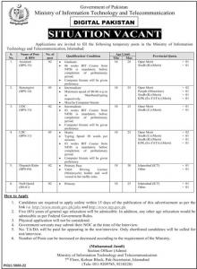 Ministry of Information Technology and Telecommunication Jobs 2023