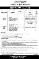 Ministry of Water Resources Jobs 2023