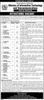 MOIT Jobs 2020 - Ministry of Information Technology & Telecommunication Jobs