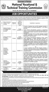 National Vocational & Technical Training Commission NAVTTC Jobs  2020