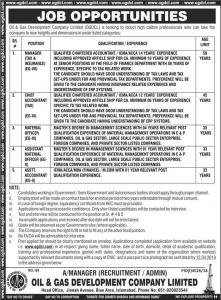 NEW Jobs in OGDCL 2019 - Jobs In Oil And Gas Development Company