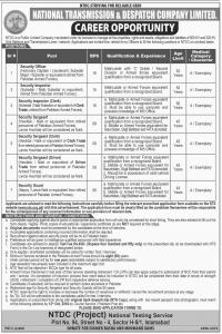 NTS Announced Jobs In National Transmission And Despatch Company Limited