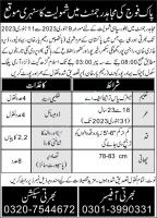 Pak army Mujahid Force Jobs 2023 Male & Female From Overall Pakistan