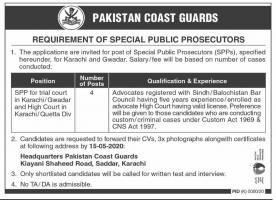 Pakistan Coast Guards Jobs May 2020
