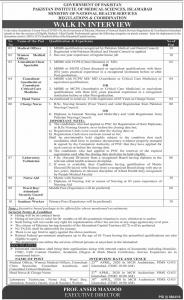 Pakistan Institute of Medical Sciences - PIMS Jobs 2020