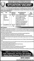 Science Tech and Information Tech Department KPK Jobs 2020