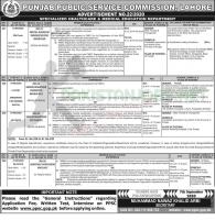 Specialized Healthcare & Medical Education Department Jobs By PPSC 2020