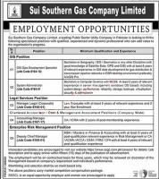 Sui Southern Gas Company Limited (SSGC) Jobs 2022