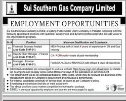 Sui Southern Gas Company Limited (SSGC) Jobs 2023