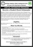 Virtual Internship Offer From NFLP-Y (State Bank of Pakistan)