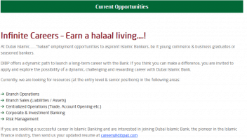 Jobs In Dubai Islamic Bank 2019 - DIB Jobs 2019